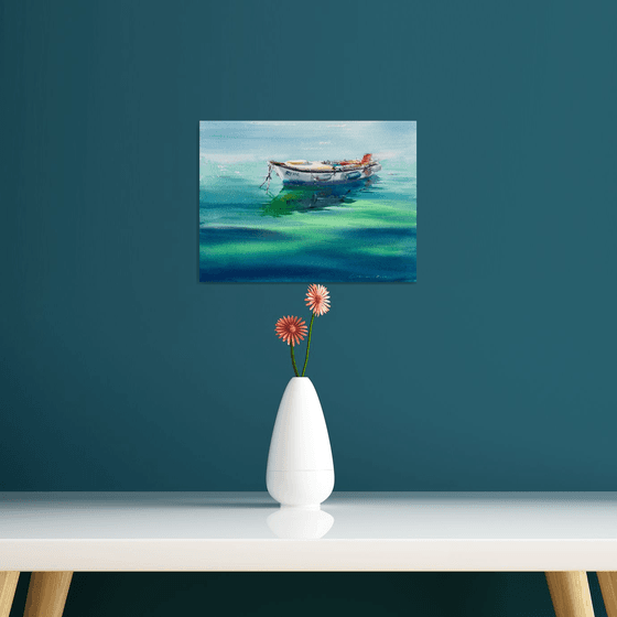 Boat in the Emerald Silence