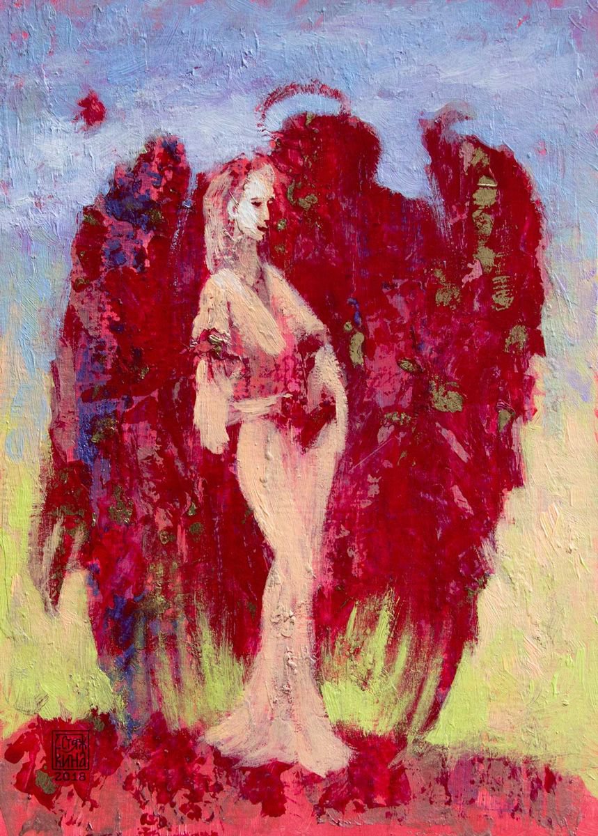 Abstract Angel and Maid. Secret Desire by Ekaterina Styazhkina