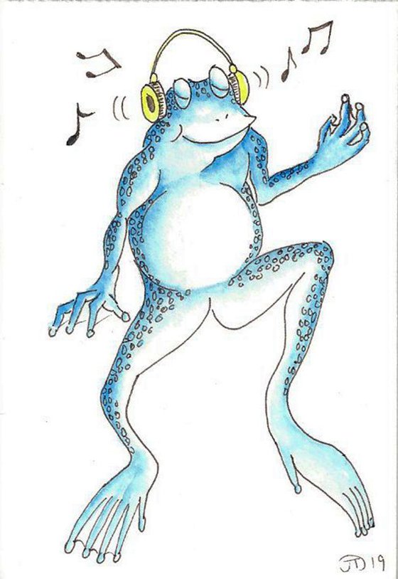 The frog loves music#3