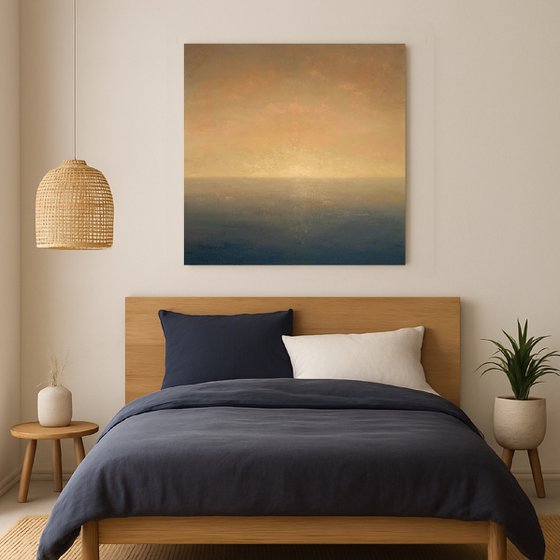 Zero Dawn, minimalist seascape
