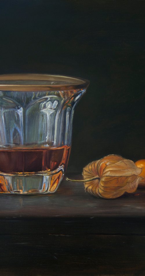 Treat of brandy and physalis by Mayrig Simonjan