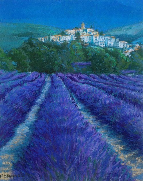 Lavender Fields france by Patricia Clements