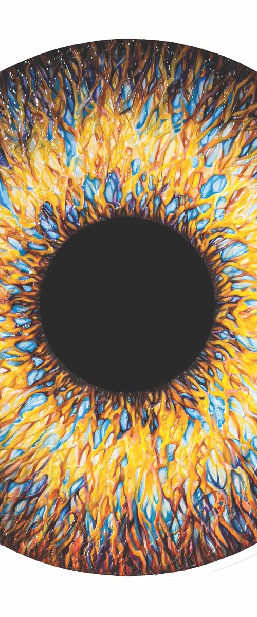 Yellow Iris by Marjan Fahimi