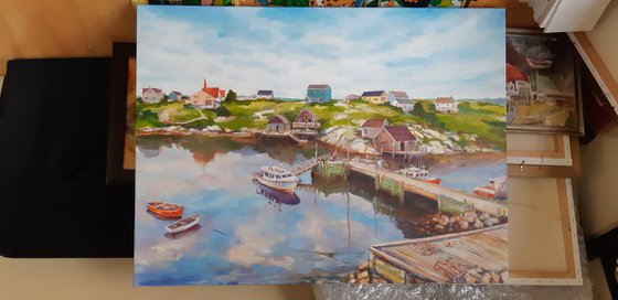 Fisherman's village (30x40x1.5'')