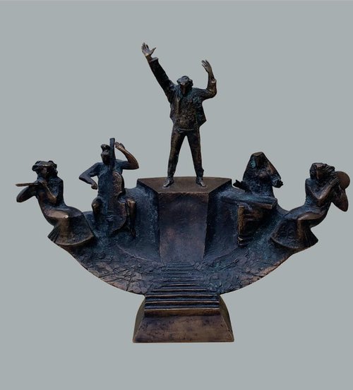 Quartet(30x25x10cm, bronze) by Grigor Darbinyan