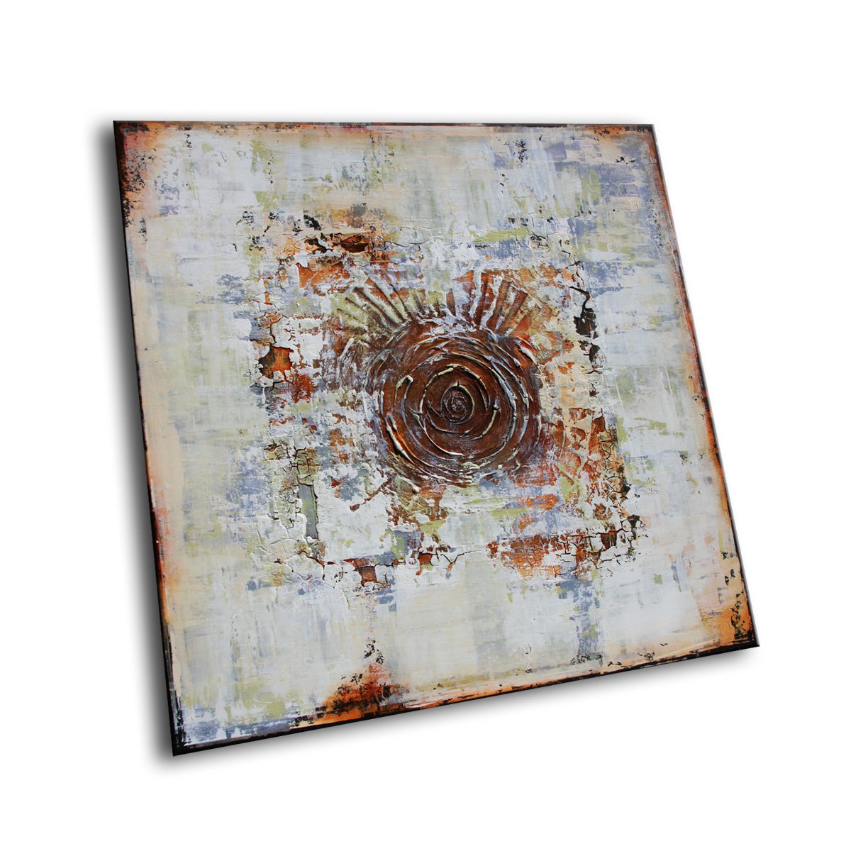 ODYSSEY - 100 x 100 CMS - TEXTURED ABSTRACT PAINTING by Inez Froehlich