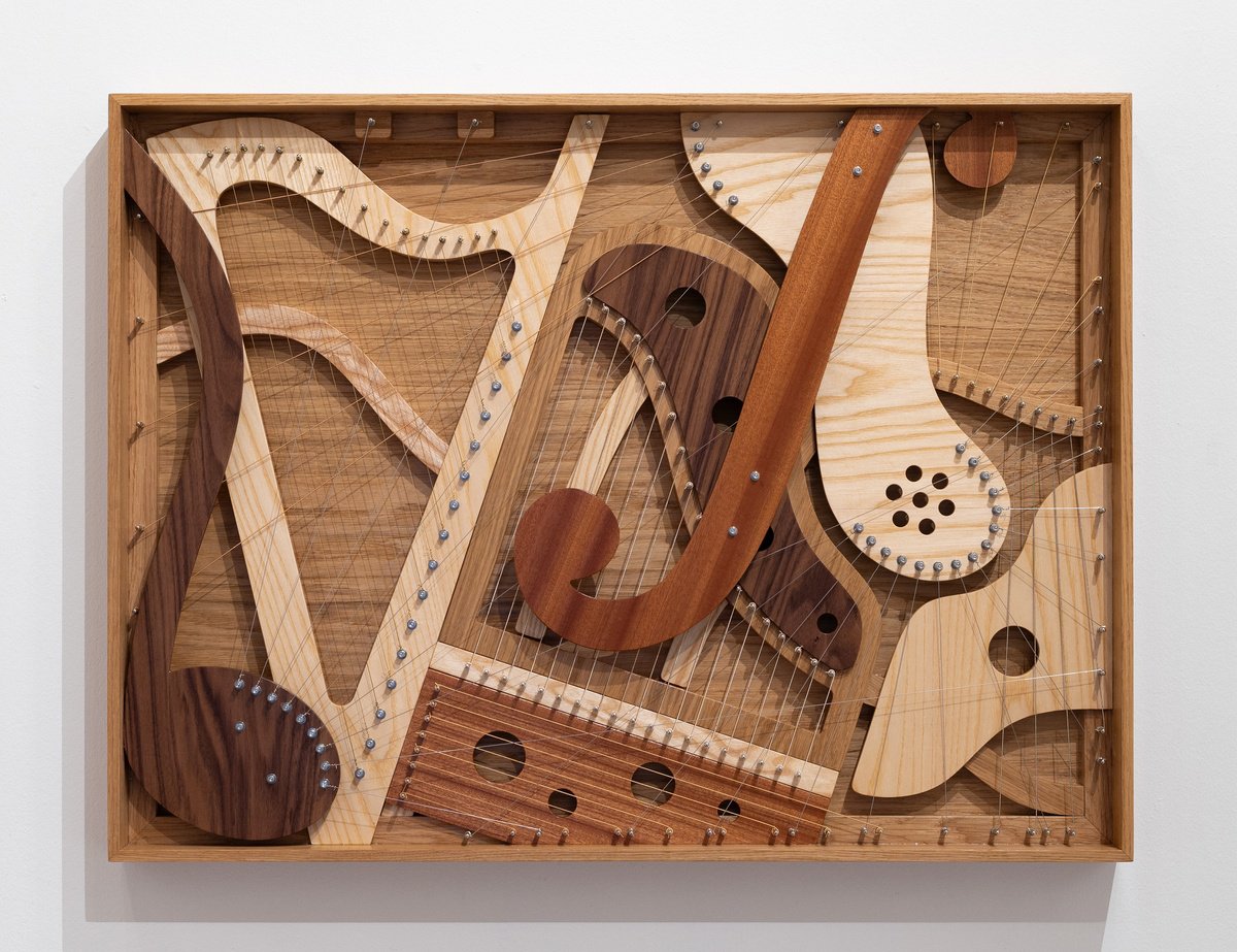 Geometric Abstract Relief By George Koutsouris, 39 X 30, Music Composition #3, Original Artwork