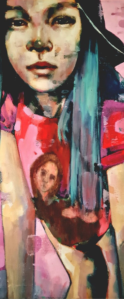 portrait study in pink 11-19-25 by Thomas Donaldson