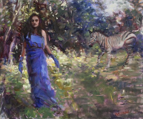 She Walks with Zebras by Hilarie couture