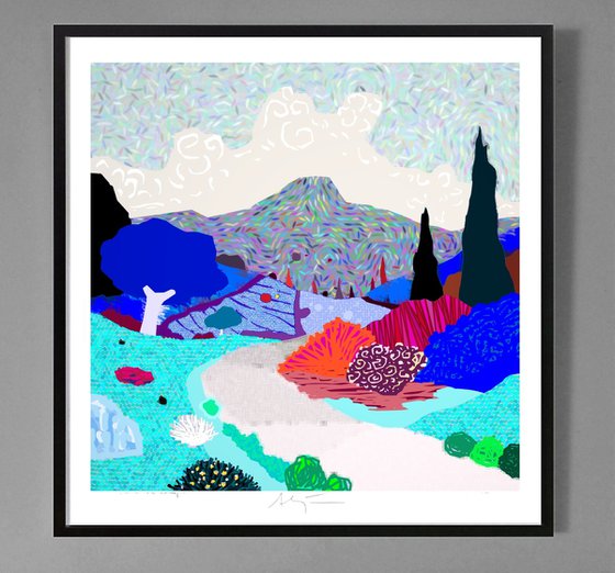 Walking in the fields