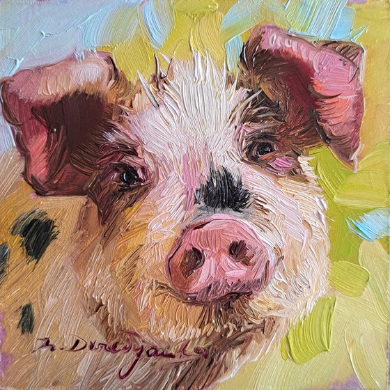 Pig painting