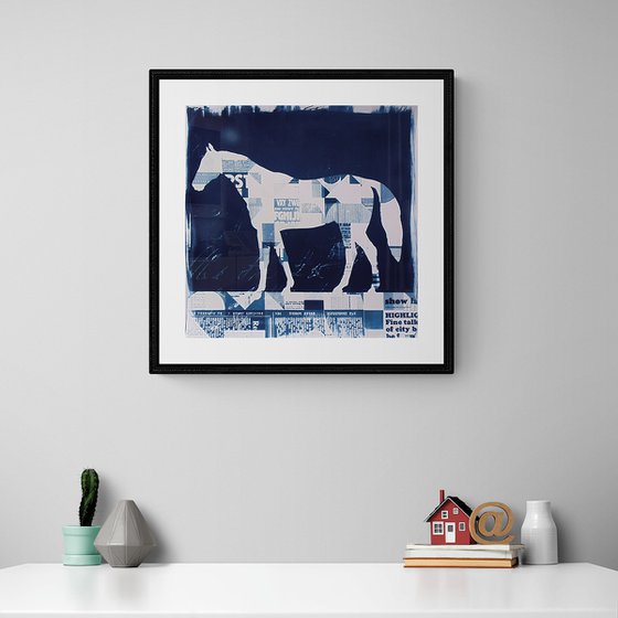 Cyanotype_04_45x45 cm_The horse