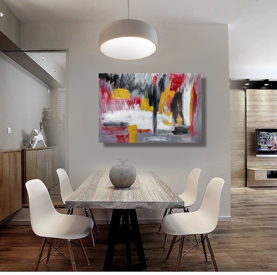 large paintings for living room/extra large painting/abstract Wall Art/original painting/painting on canvas 120x80-title-c695
