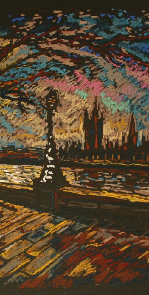 London. Pastel. 3 by Ilshat Nayilovich
