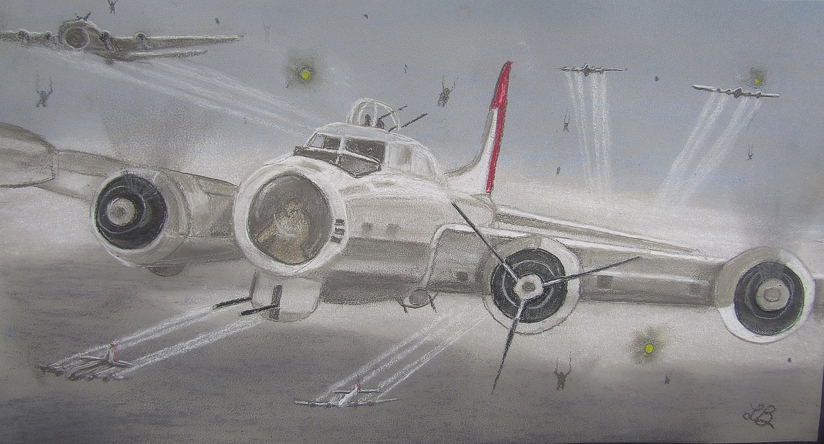 B-17 Fighters from WWII by Linda Burnett
