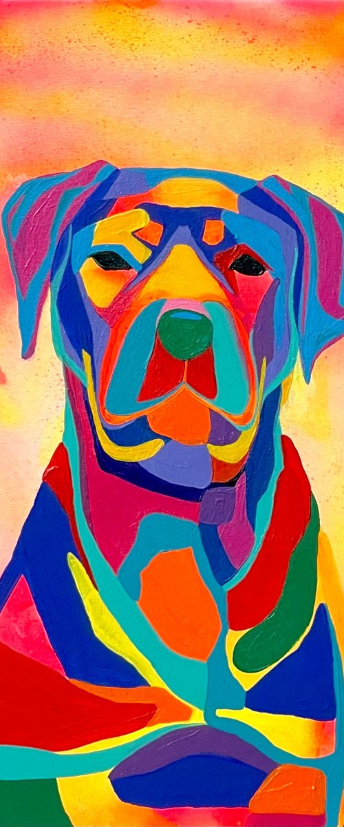Abstract Dog 2 by Nan Zhao