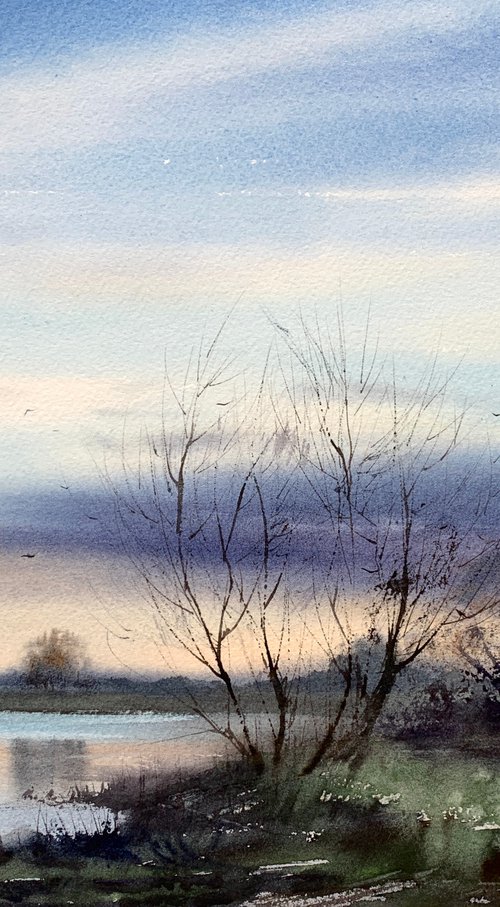 Tree by the river by Eugenia Gorbacheva
