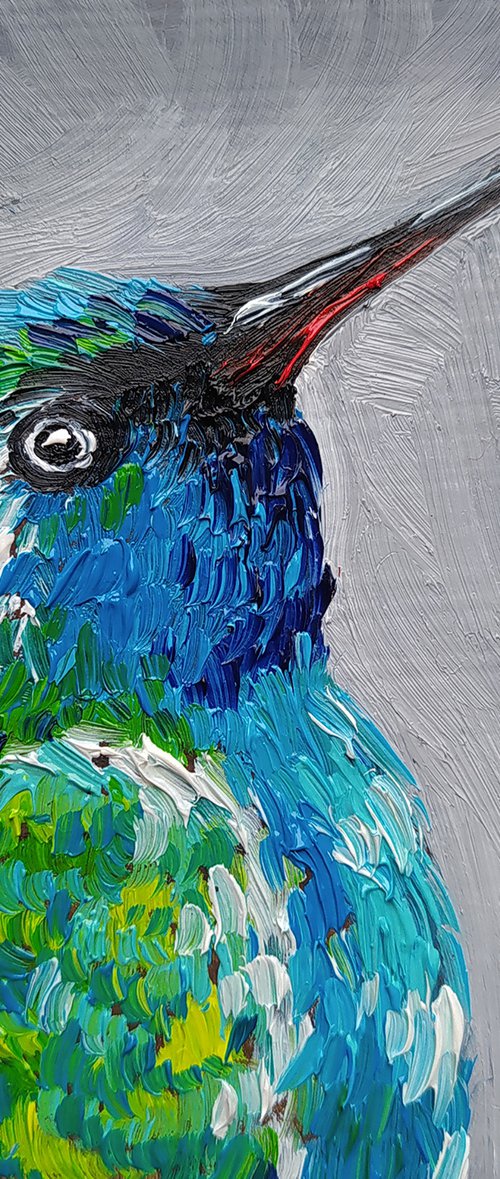 Bird - oil painting by Anastasia Kozorez