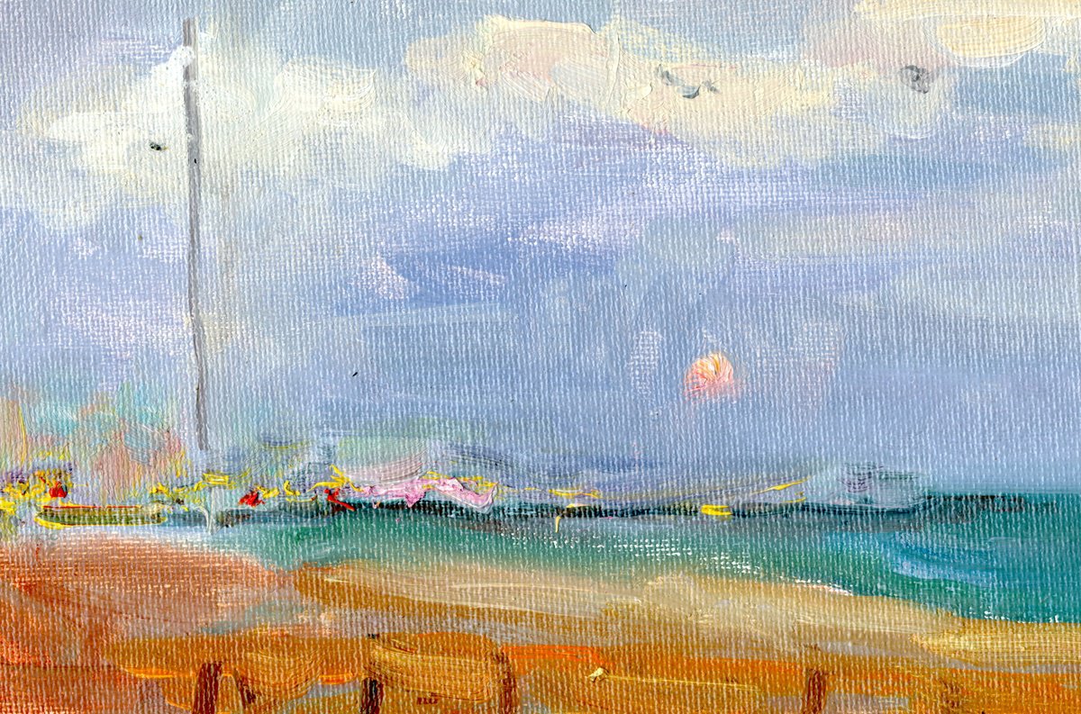 Salmon Moon. Uk By Tanya Sun, 9 X 7, Artwork For Sale On Artfinder