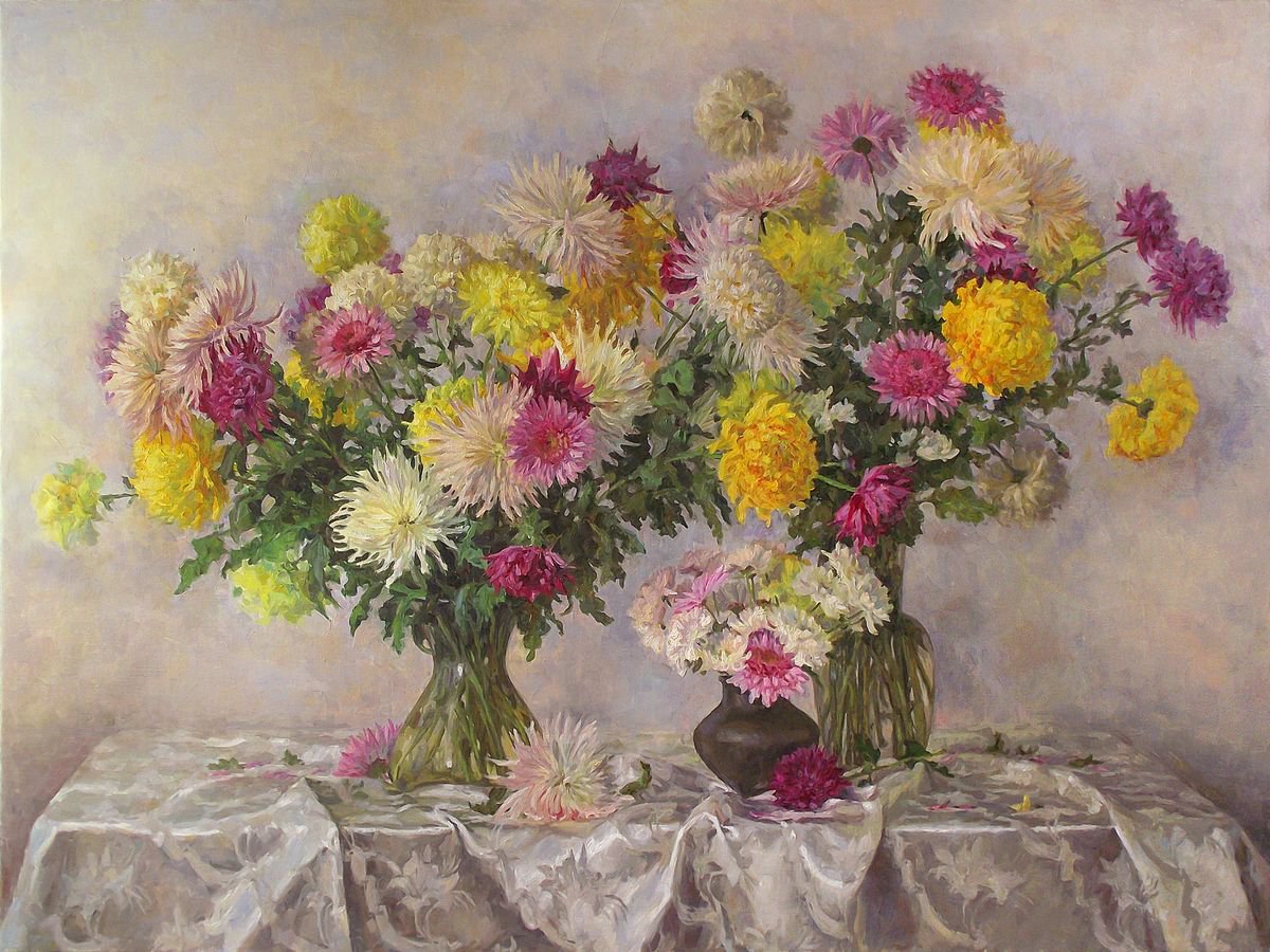 Chrysanthemums by Vachagan Manukyan