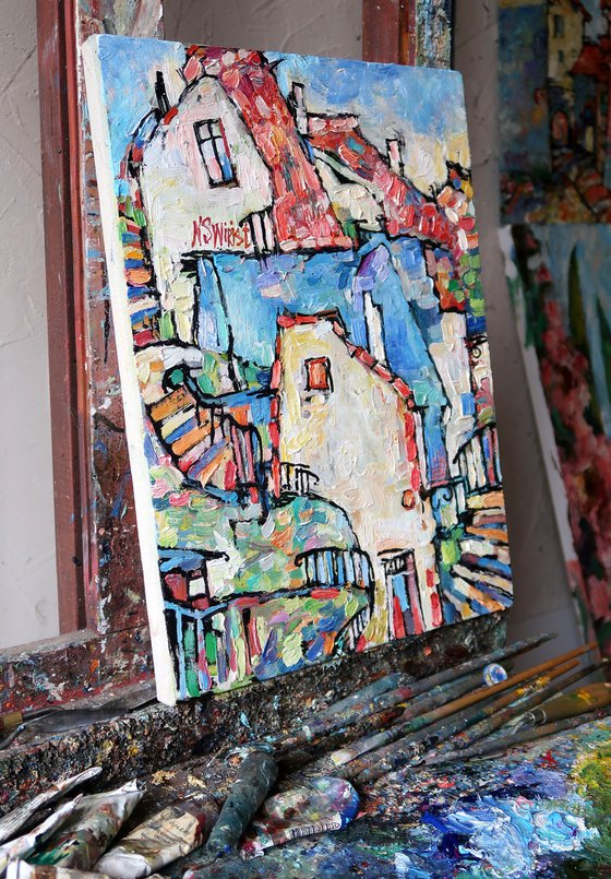 Roofs and steps of Cudillero.