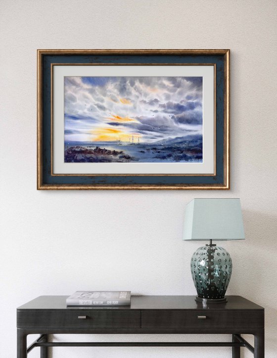 Sunset on the sea #12