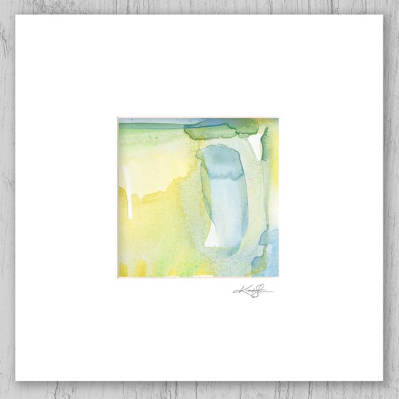 Soft Whispers Collection 3 - Set of 6 Abstract Paintings in Mats by Kathy Morton Stanion