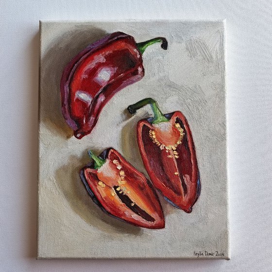 Red Still Life with Paprika