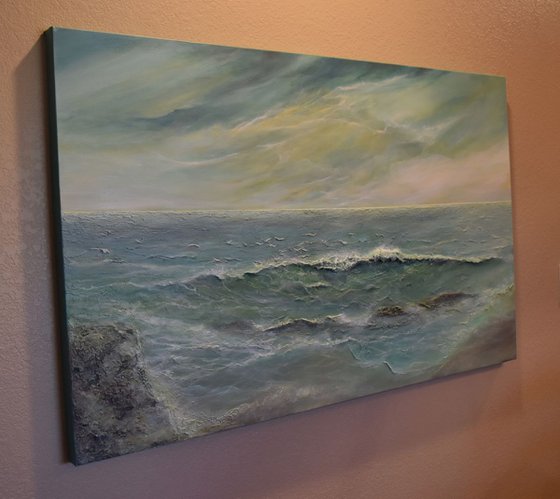 Drama at Sea Seascapes Ocean paintings