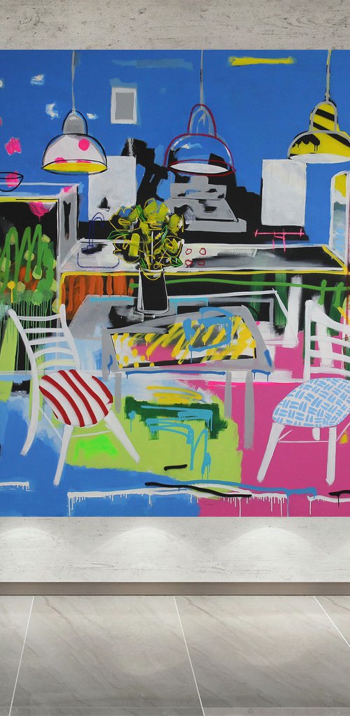 Interior 200 * 200 CM / 78,74 * 78,74 INCH Thanks for the support. I really appreciate it by V. Lishko