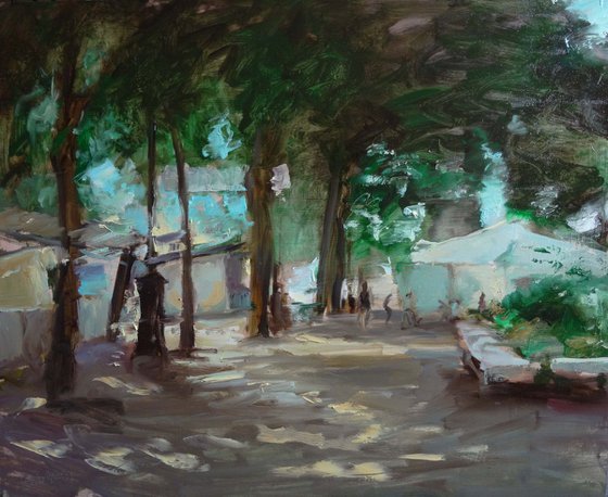 The market under the trees, Bastille