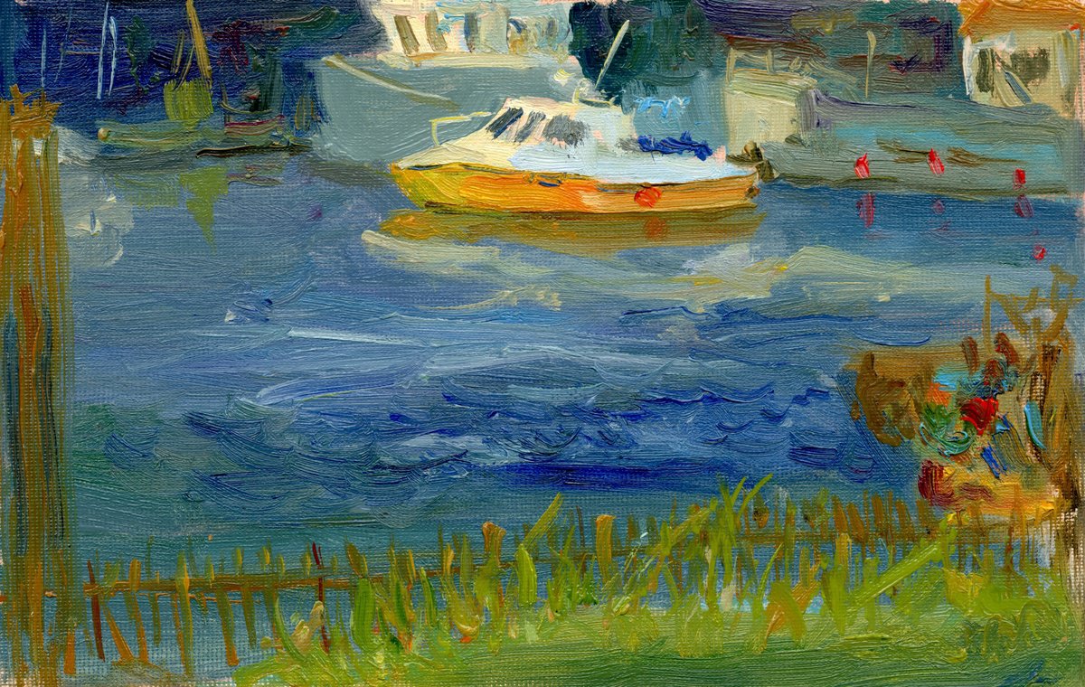 The View From Hove Seaside By Tanya Sun, 12 X 8, Artwork For Sale On Artfinder