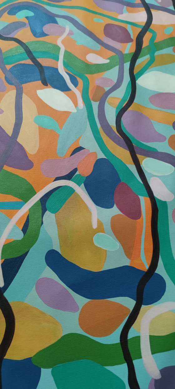 LARGE PAINTING. OCEAN DANCE