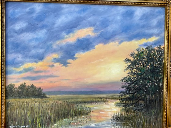 MARSH REVERIE - oil 16X20