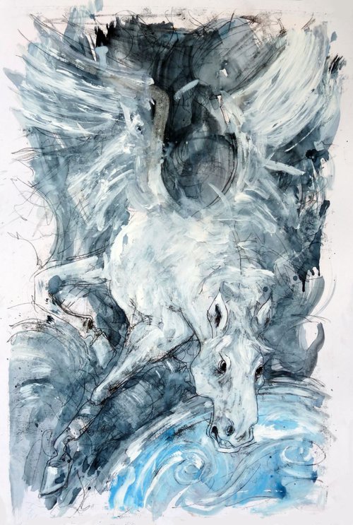 Pegasus and Planet by John Sharp