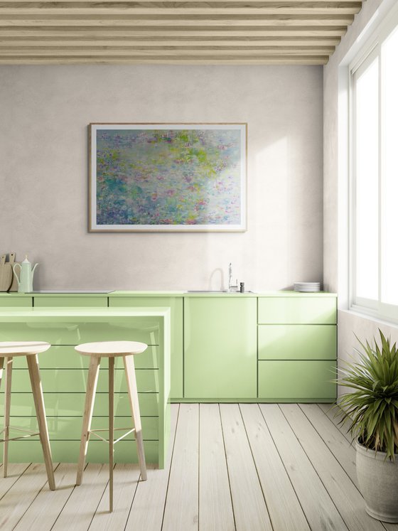 Pale Blue Waterlilies