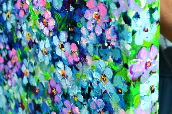 Forget Me Not Flower Field