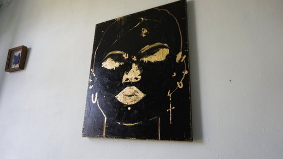 Black and Gold / Painting by Anastasia Balabina