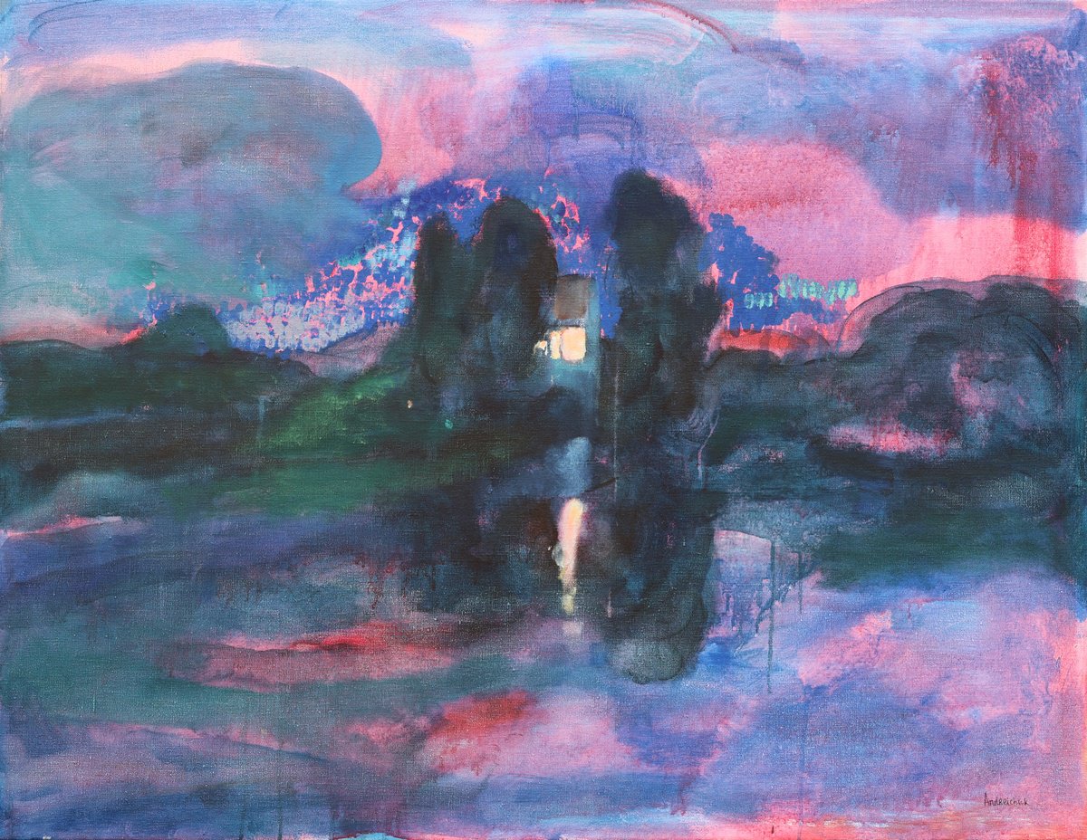Landscape, Twilight Time. By Artem Andreichuk, 43 X 33, Artwork For Sale On Artfinder