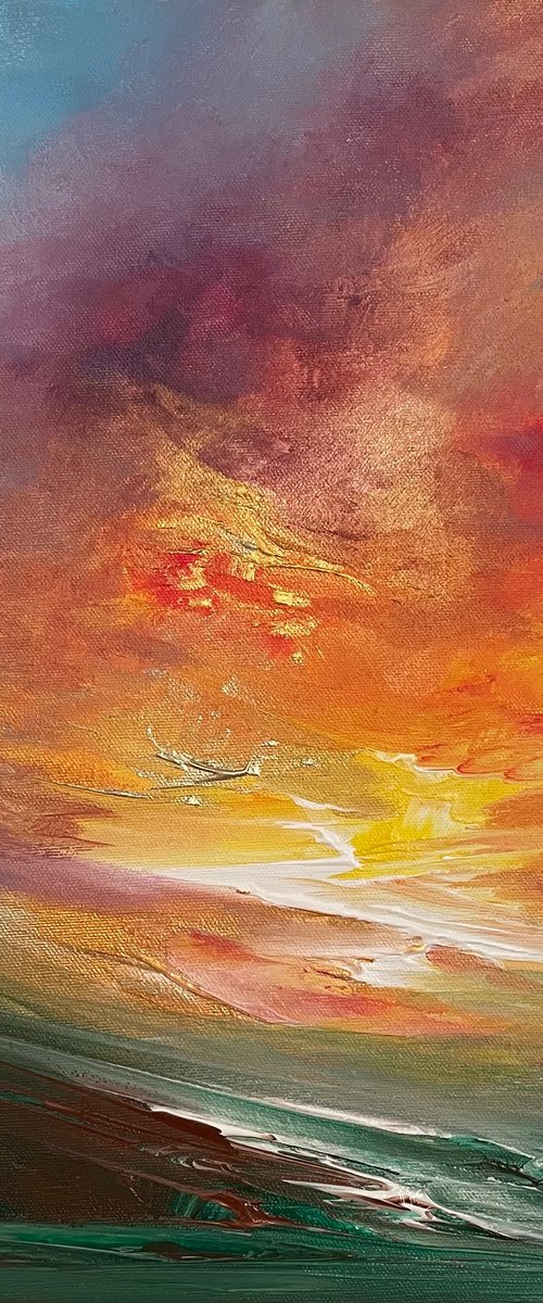 Golden Sunset by Timea  Valsami