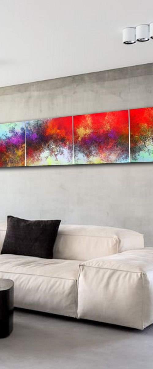 300x50cm. / Abstract Painting / © 2019 Alex Senchenko. / Horizon of the Impossible by Alex Senchenko