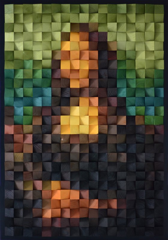 Wooden Art "Mona Lisa"
