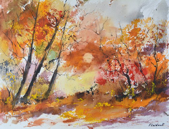 Autumn leaves  - watercolor