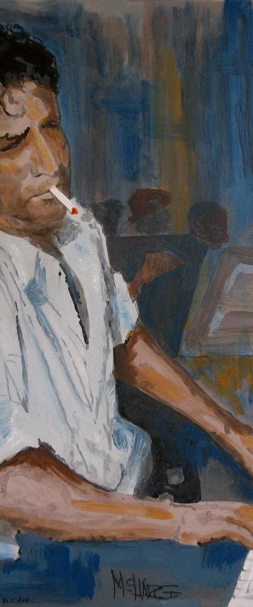 Piano man in color by Joe McHarg