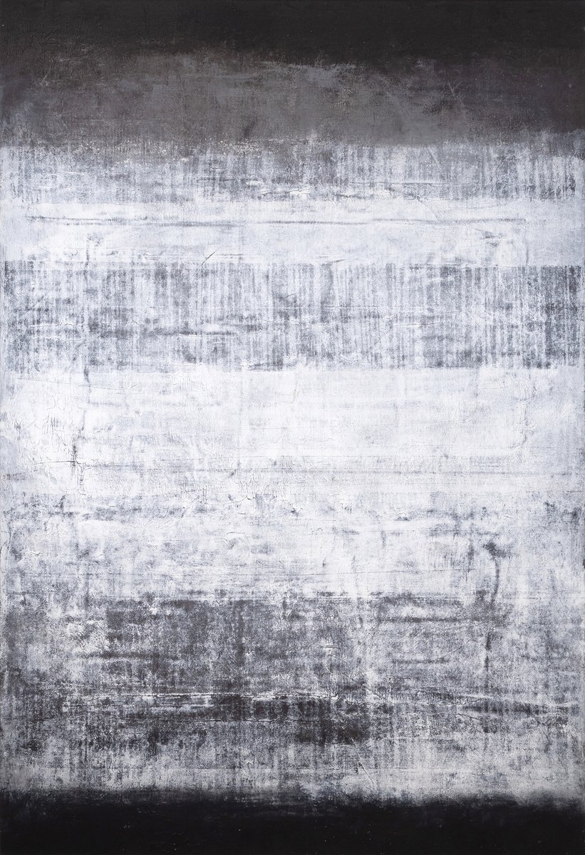 Abstract Acrylic Painting By Rokas Berziunas, 51 X 75", No. 22-28 (130 X 190 Cm ), Original Artwork