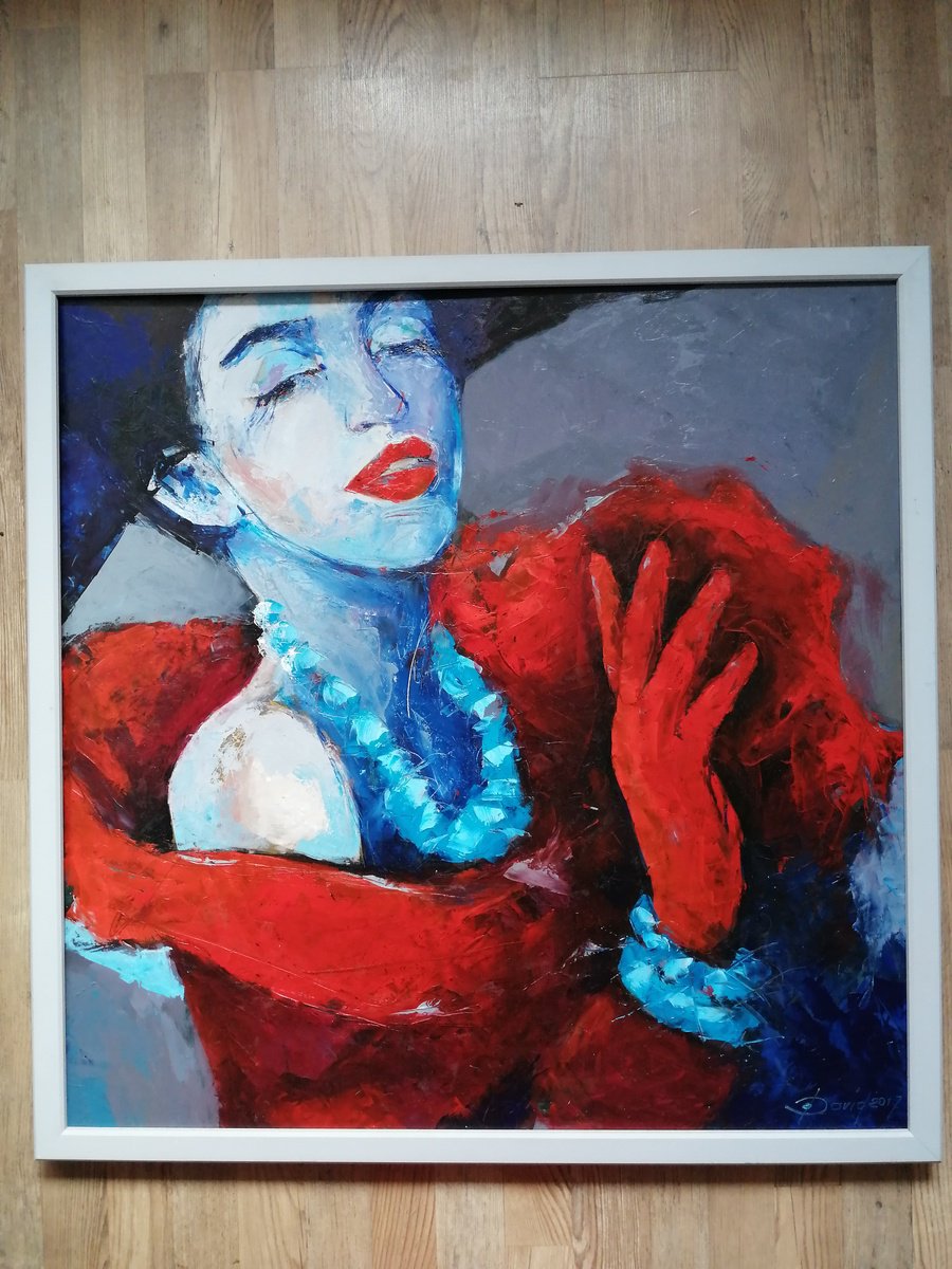 Expressive Oil Painting , Haute Couture By Olga David, 33 X 33, Artwork For Sale On Artfinder
