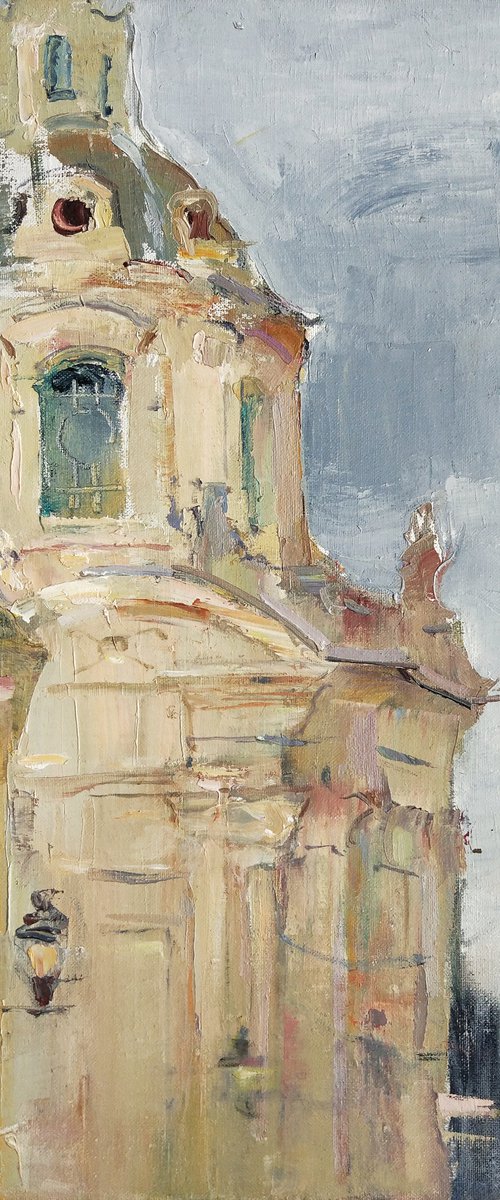 Temple on Piazza Venezia by Helen Shukina