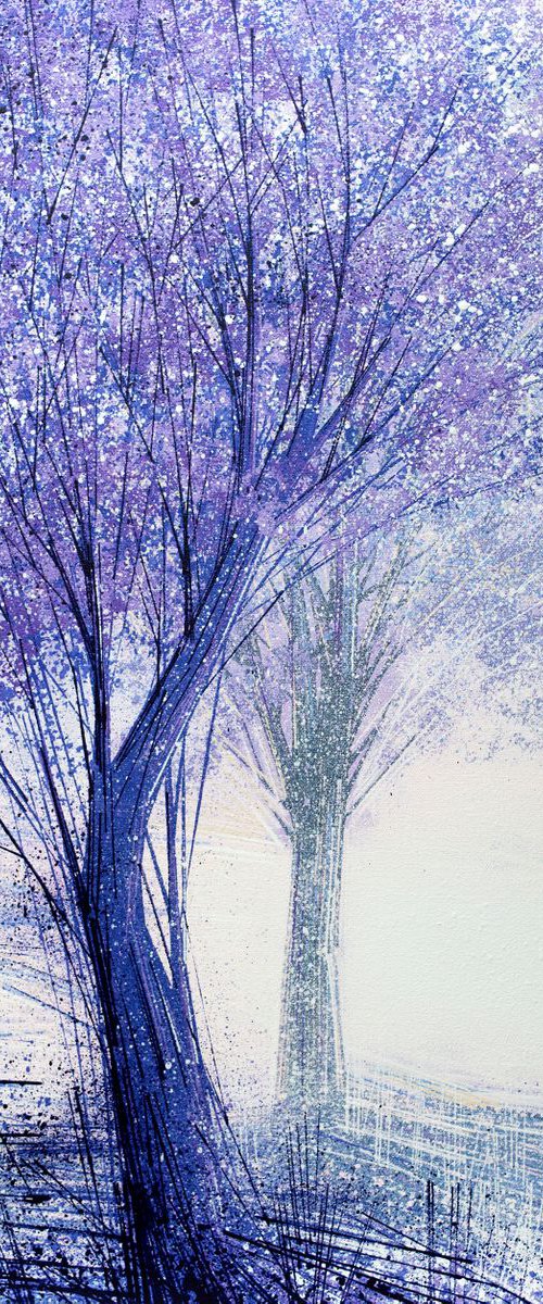 Two Trees In Lilac by Marc Todd