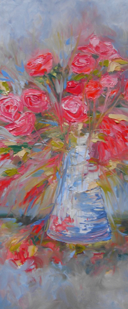 Blooming Roses by Lesley Blackburn