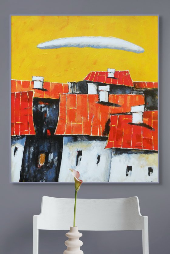 Landscape With Red Roofs